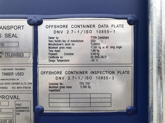 10 ft dnv container