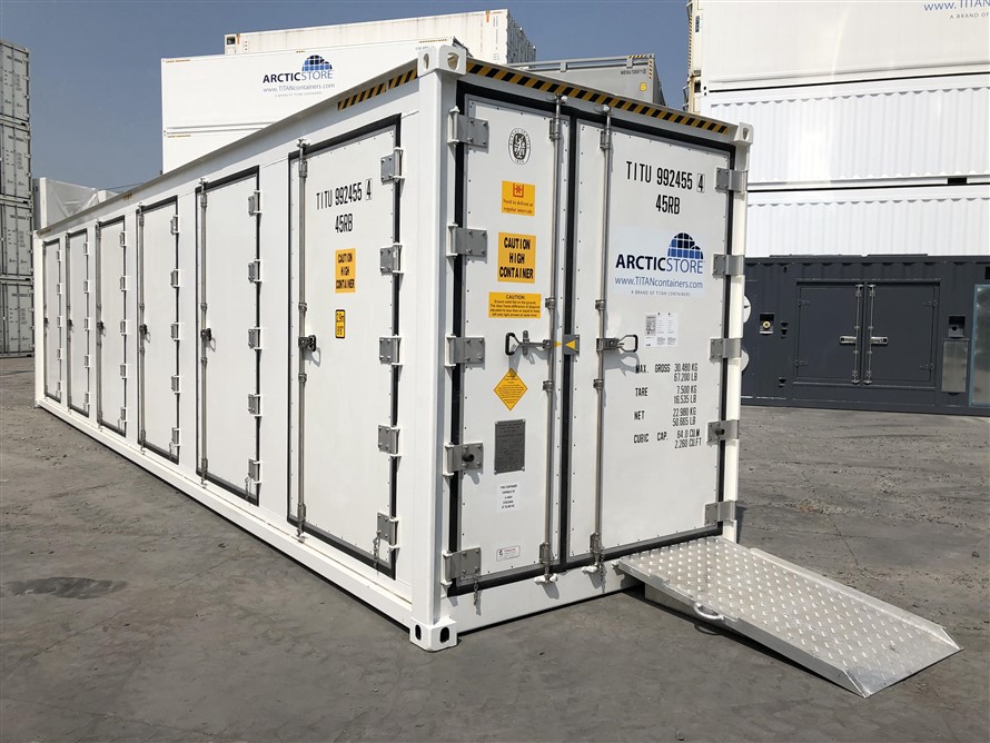 Şoklama Konteyneri Ekstra Kapılar - TITAN Containers