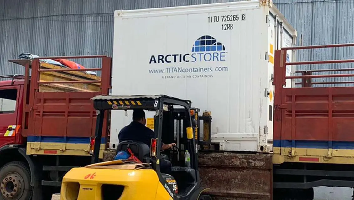 10 fitlik ArcticStore soğutmalı konteyner – soğutmalı depolama alanı kiralama
