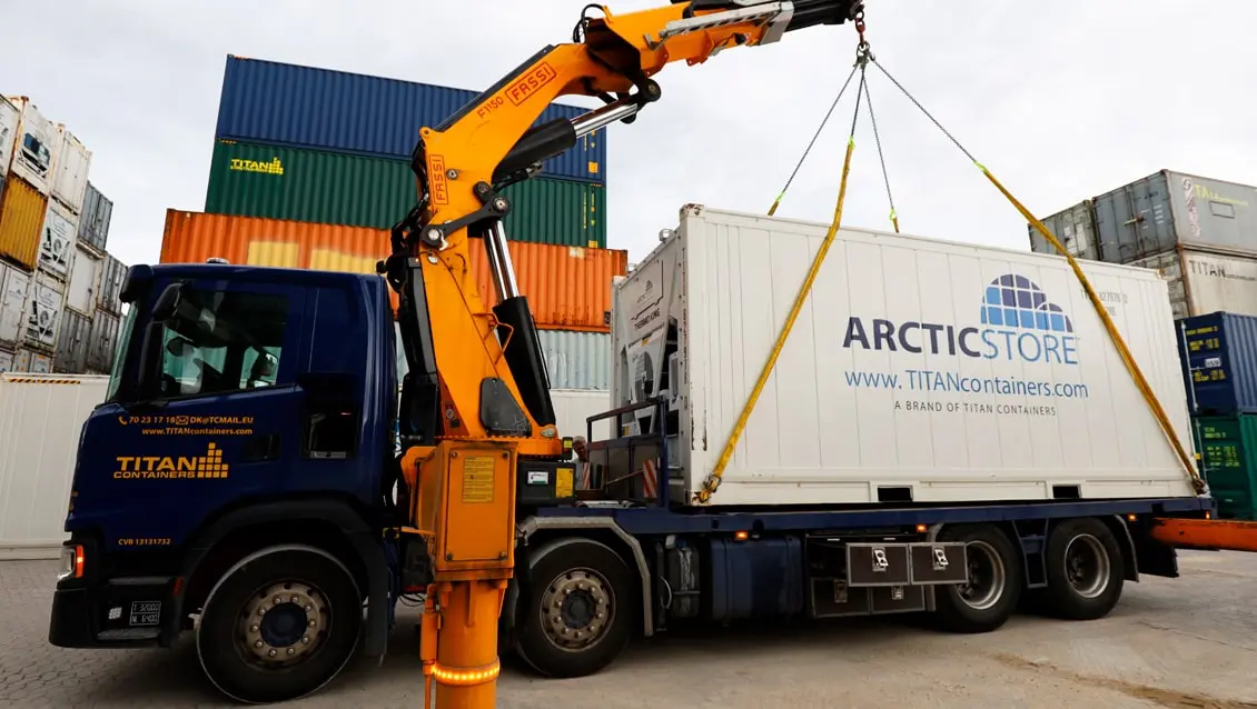 20 fitlik ArcticStore soğutmalı depolama çözümü kiralık – Soğutmalı konteynerler