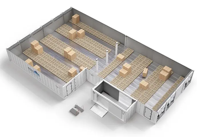 Arctic SuperStore – paletler ve bağlantı odaları ile