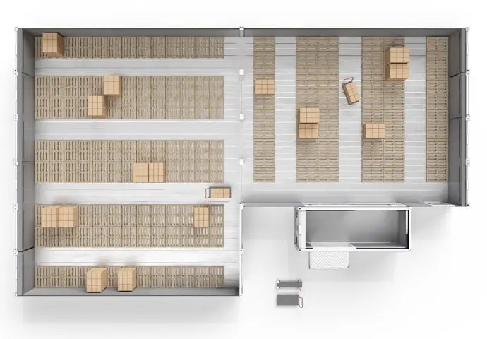 Arctic SuperStore – paletler ve bağlantı odası ile 1