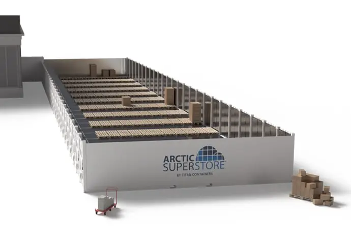 Arctic SuperStore – yan görünüm, bölüm 2'nin üst kısımları kapalı