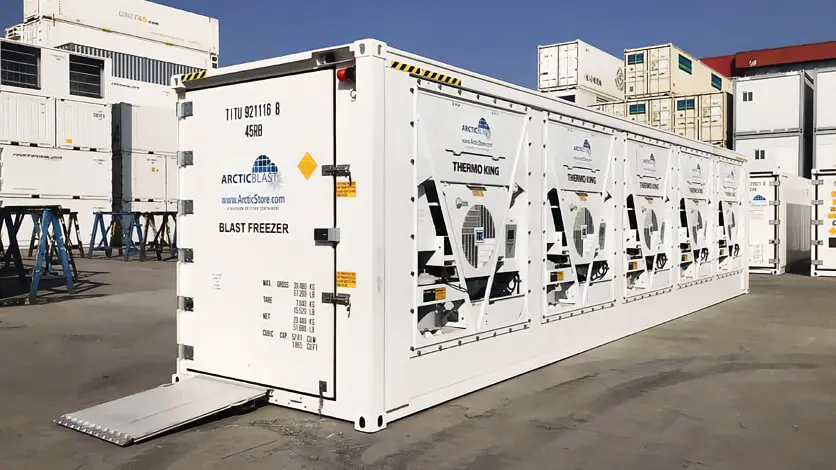 ArcticBlast Soğutuculu Konteyner - Kiralık 40'lık Hızlı Soğutmalı Reefer Konteynerler