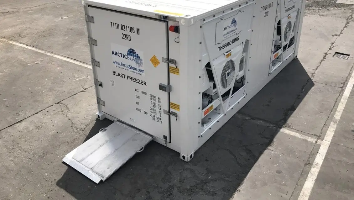 Hızlı soğutma ArcticBlast 20 fit – depolama için soğutma konteyneri