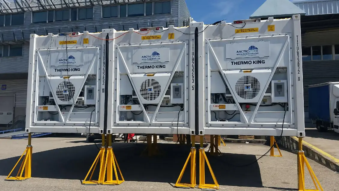 Modulární chladicí kontejnery Arctic SuperStore 20 stop k pronájmu