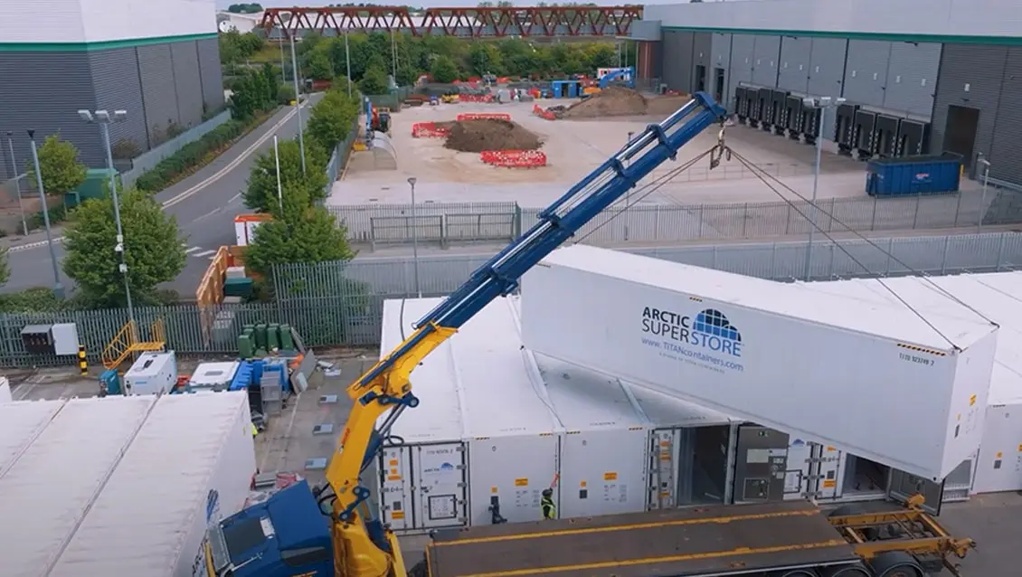 Modulární chladicí kontejnery Arctic SuperStore 40 stop – řešení pro chladicí skladování