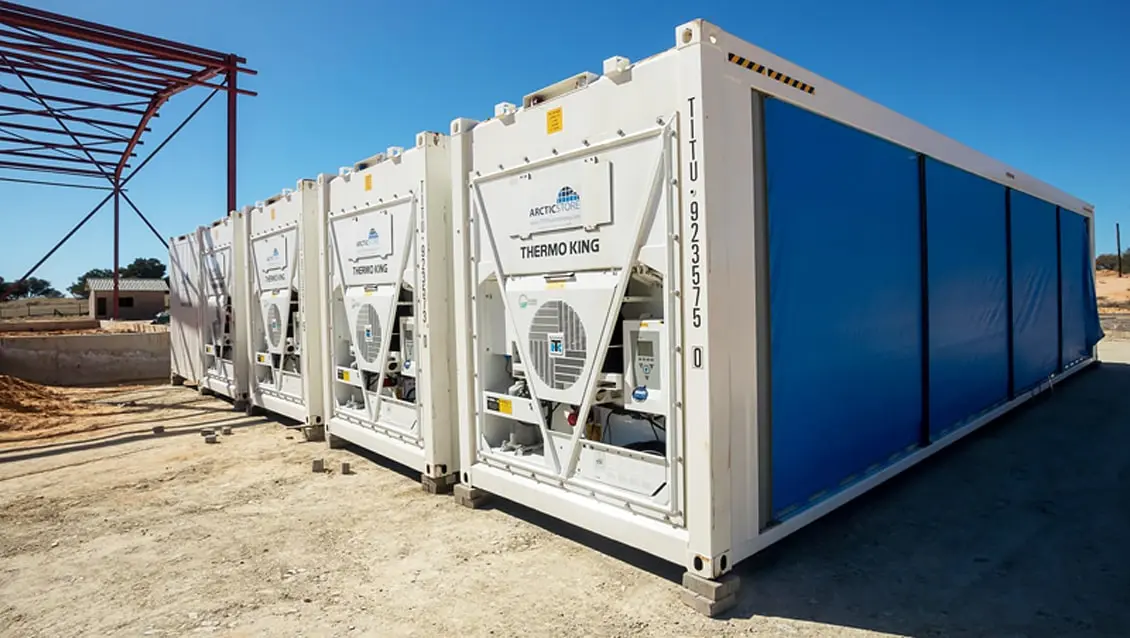 Modulární chladicí kontejnery Arctic SuperStore 40 stop – řešení pro chladicí skladování