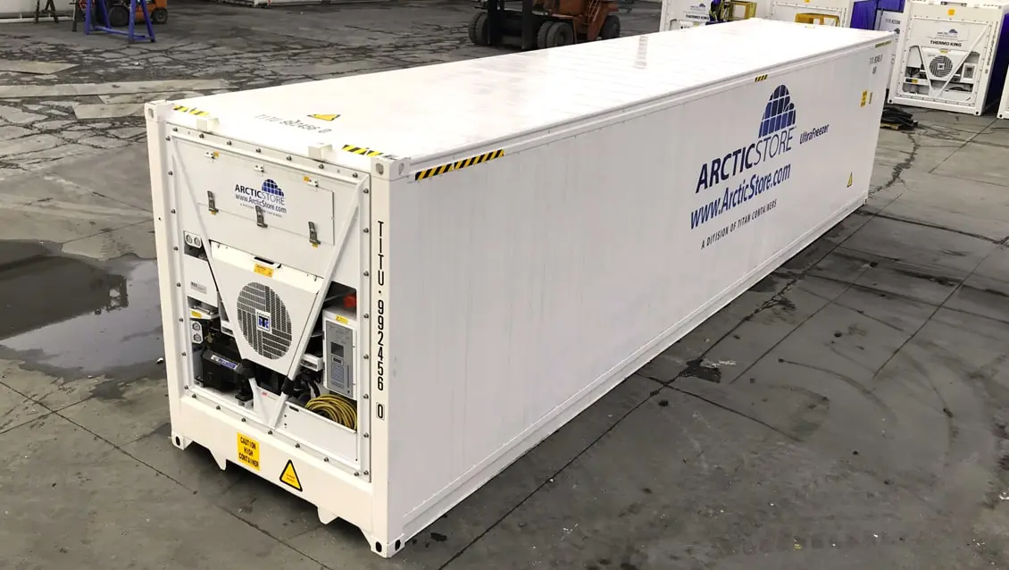 UltraFreezer 40 stop soğutucu depo – dondurucu içeren soğutucu konteynerler