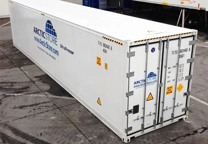 Arctic Ultrafreezer Soğutuculu Konteyner Ultra Düşük Sıcaklıklar Kiralık Reefer Konteynerler