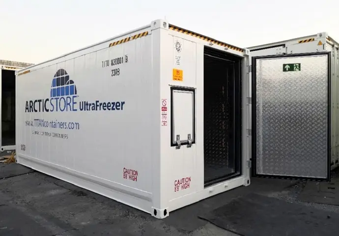 Arctic Ultrafreezer Soğutuculu Konteyner Ultra Düşük Sıcaklıklar Kiralık Reefer Konteynerler